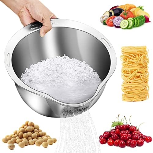 DOPMEP 4-in-1 Rice Washer Strainer Bowl 1