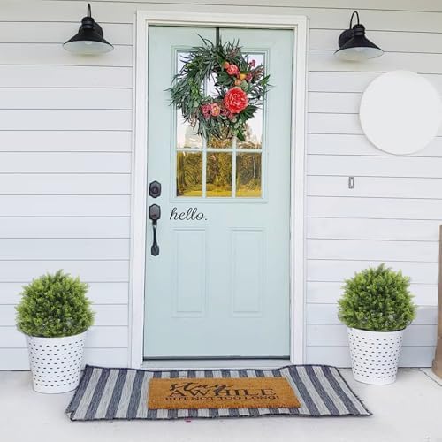 THE BLOOM TIMES 2 Ft Artificial Tree Topiary Outdoor Set
