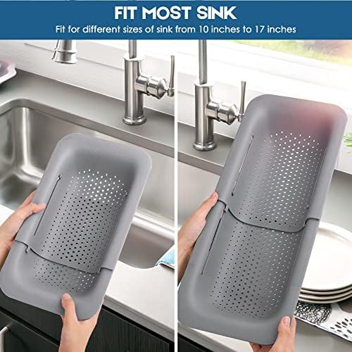 Collapsible Expandable Kitchen Colander 13 Set