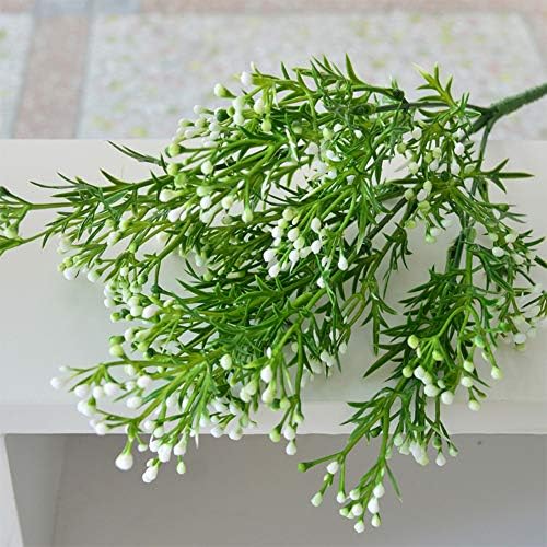 8 Pcs Outdoor Artificial Flowers Anti-Seasonal arrangements White