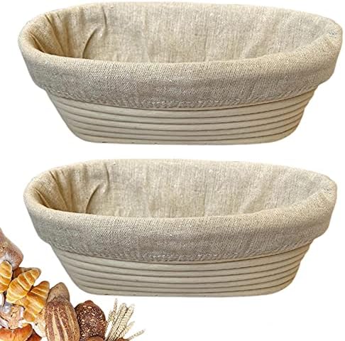 High-Quality Artisan BREAD Proofing Basket Set for Sourdough Bakery Use