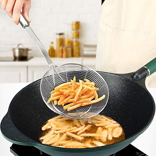 Pack of 2 Large Spider Strainer Stainless Steel Kitchen Utensils