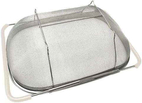6 Quarts Stainless Steel Colander with Expandable Handle