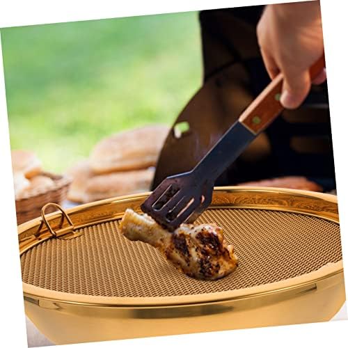 2pc Stainless Steel Strainer Pan Golden Silver Design Durable for Cooking Serving