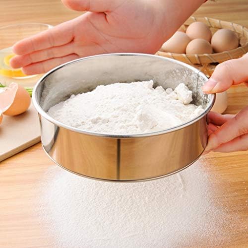 TOPFROP Stainless Steel Flour Sifter with Fine Mesh