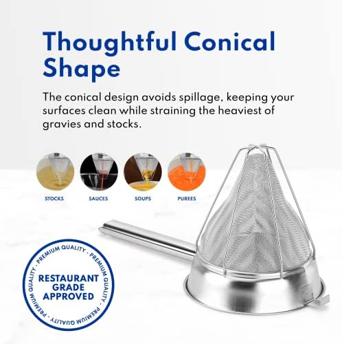 Bouillon Strainer for Stocks Soups Smoothies