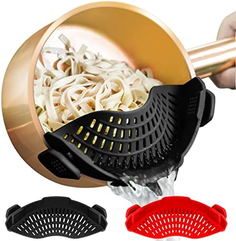 AUOON Trick-Down silicone Colander Compact Multi-Purpose