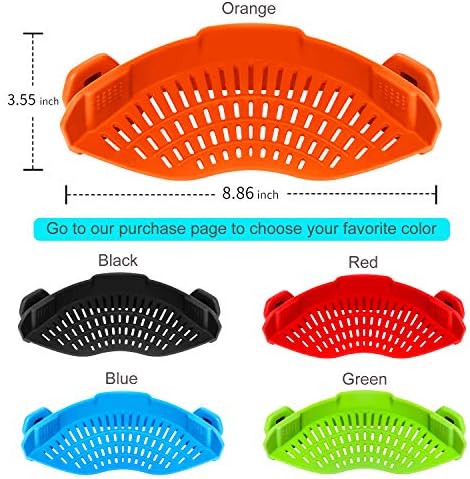 Efficient Multi-Purpose Clip-On Strainer AUOON