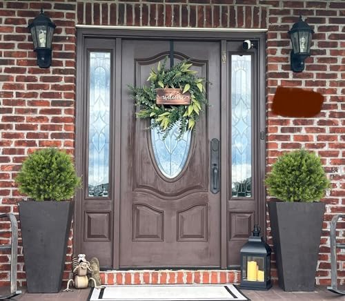 THE BLOOM TIMES 2 Ft Artificial Tree Topiary Outdoor Set