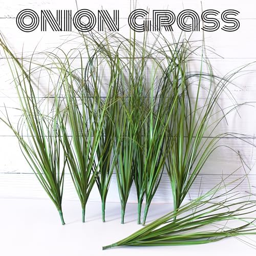 16PCS Realistic Fake Outdoor Grass