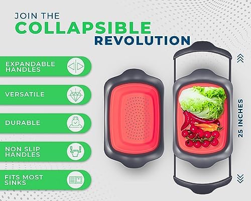 Stylish XL Kitchen Strainer