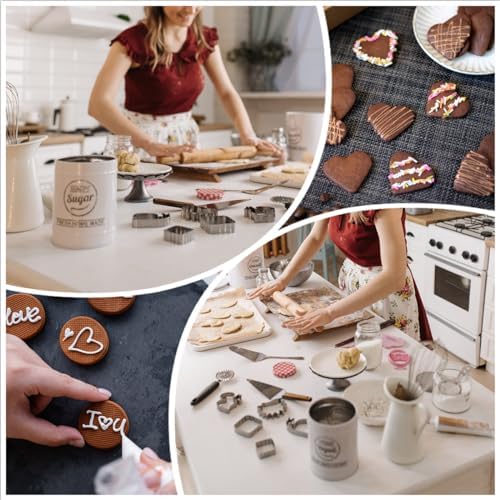 12 Pack Multi Shape Cookie Cutters for Baking Gifting
