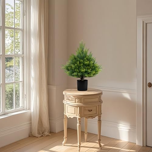 JoyPower 19 artificial cedar topiary ball tree