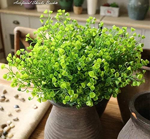 Genuine Plastic Shrubs Unique Fake Greenery for Home Garden More