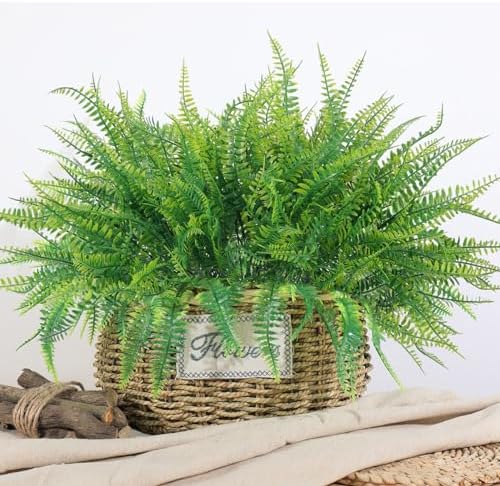 Breathtaking 24-Piece Boston Fern Artificial Plants for Home Outdoor Use