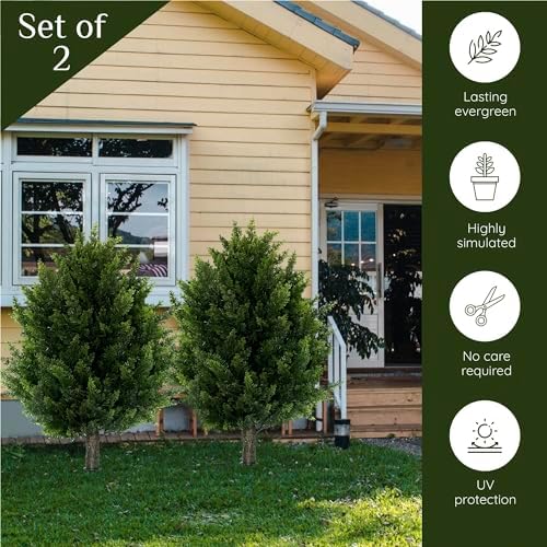 165-Inch Height Artificial Cypress Topiary