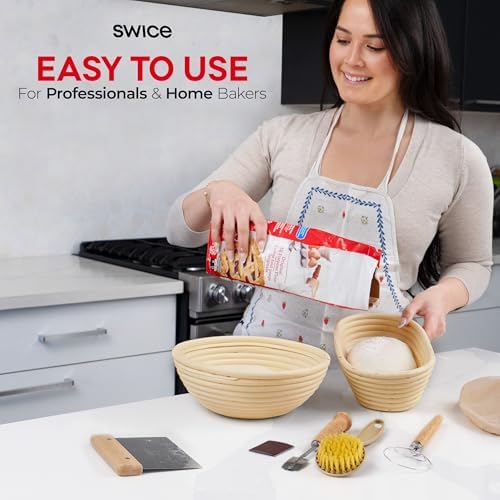 Swice 9-inch 10-inch Bread Proofing Basket Set