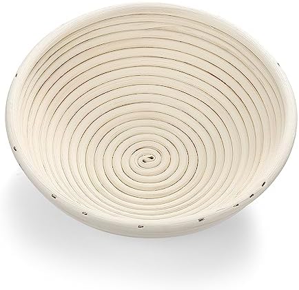 10 Round Banneton Basket with Liner Natural Rattan Premium Bread Making Tool