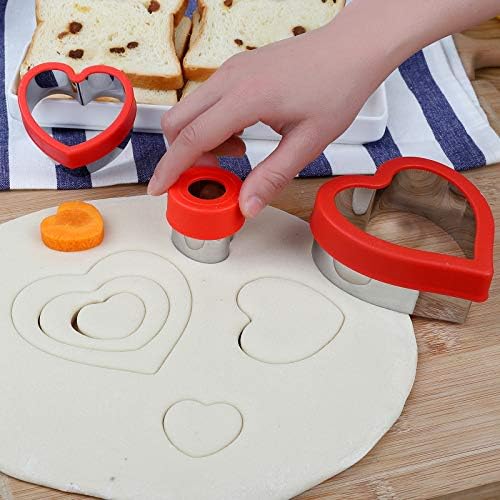 Love Heart Shape Cookie Cutters Set Mini Medium Large