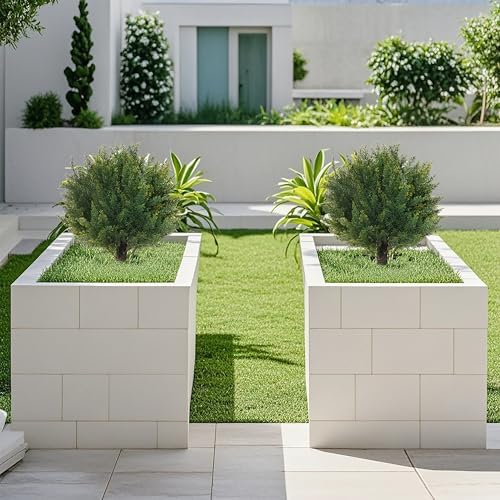 16 Artificial Cedar Topiary Balls Set of 2