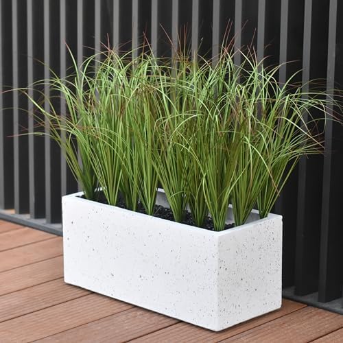 16PCS Realistic Fake Outdoor Grass