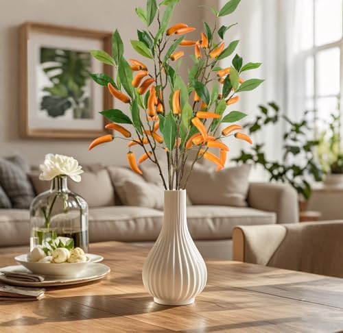 LUEYAO Small Artificial Chilli Pepper Stem for Home Decor