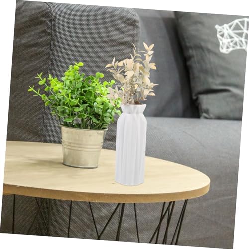 Faux Green Plant Stems Wedge Elegant Home Office Decor