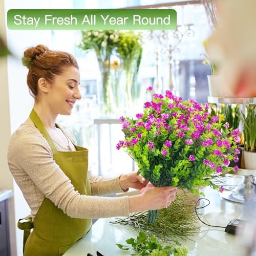 Fanceasily Outdoor Artificial flowers UV Resistant Boxwood Decor