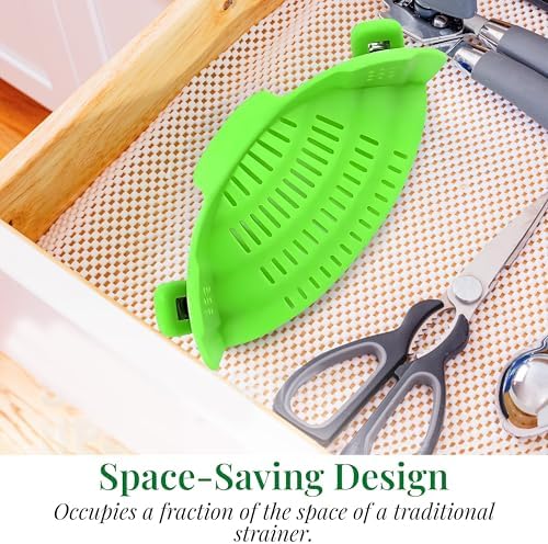 Compact Collapsible Strainer - Heat-Resistant Kitchen Gadget for Easy Straining