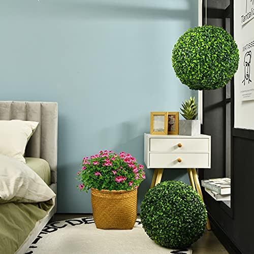 Elegant Boxwood Topiary Ball Set for Home Garden Decoration