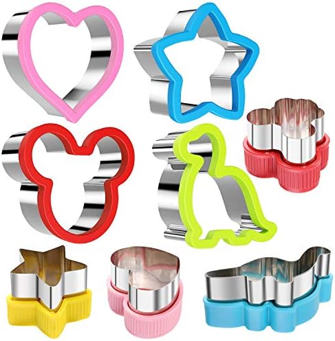 Magigift Sandwich Cutter Set with Dinosaur Heart Star Shapes