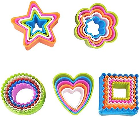 Vibrant 25-Piece Cookie Cutter Set Multi-Shape Baking Tools