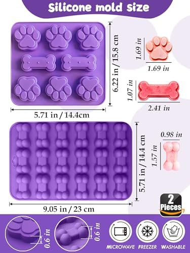 Delicious Custom Dog Treat Molds Kit with 123 Pcs