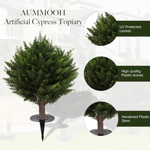 Transform Your Space with Realistic Cypress Topiaries
