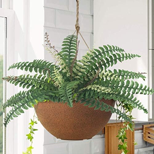 Beebel Artificial Boston Fern Plants 37 Fronds Greenery Bushes