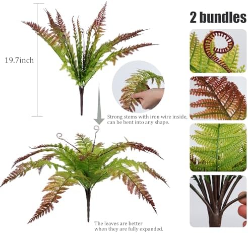 Perfect Fake Artificial Fern for Home and Outdoor Use