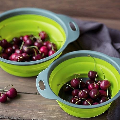 Collapsible Colander Set 3-Piece Heat-Resistant Kitchen Essentials