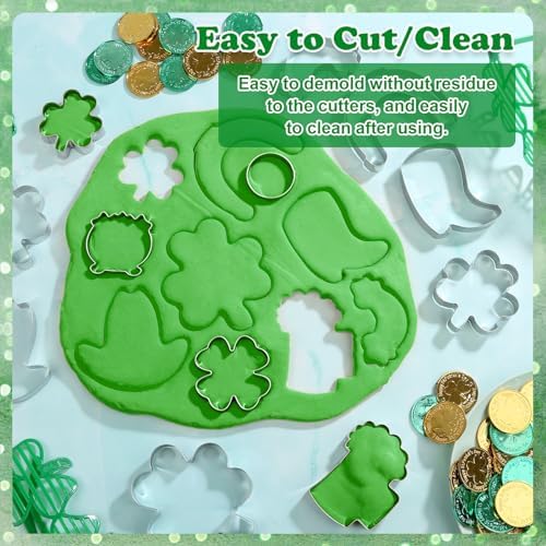MAPVOLUT 12Pcs St Patricks Day Cookie Cutters Set
