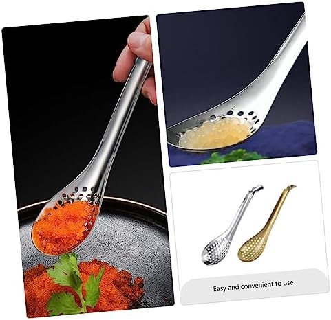 SHOWERORO Steel Kitchen Colander Spoon - Durable Spill-Proof and Comfortable