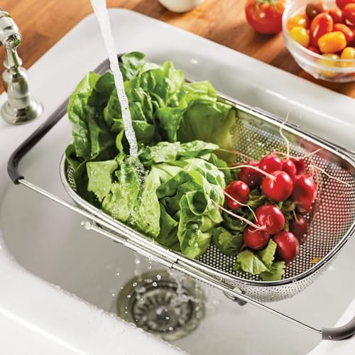 Rachael Ray Expandable Over-the-Sink Colander