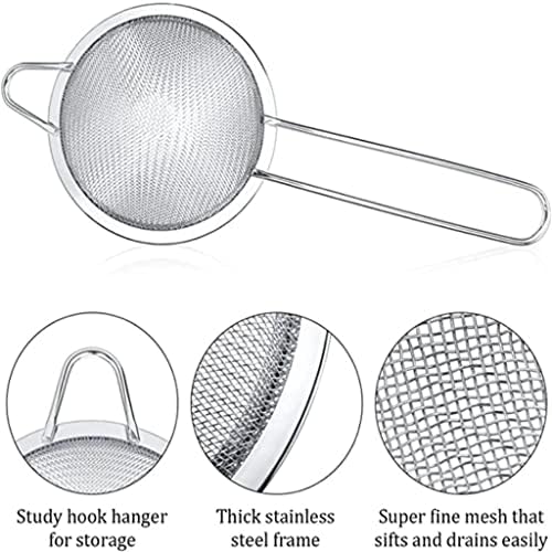 Stainless Steel Bar Strainer with Silver Finish