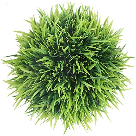 Svenee Mini Artificial Plants Plastic Fake Green Grass Topiary