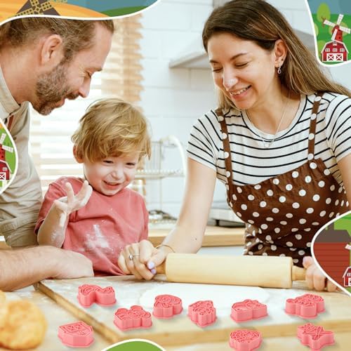16 Pack Farm Animal Cookie Cutters