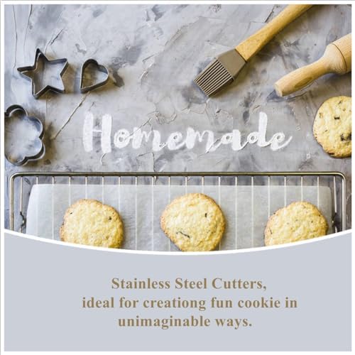 12 Pack Multi Shape Cookie Cutters for Baking Gifting