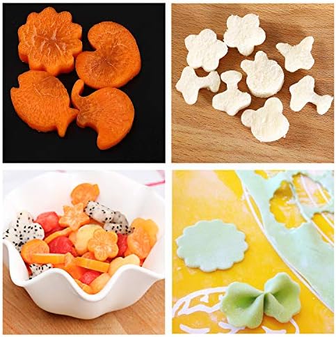 LAXIZAR Mini Vegetable Cutter Shapes Set for Kitchen Fun Safe Durable Design