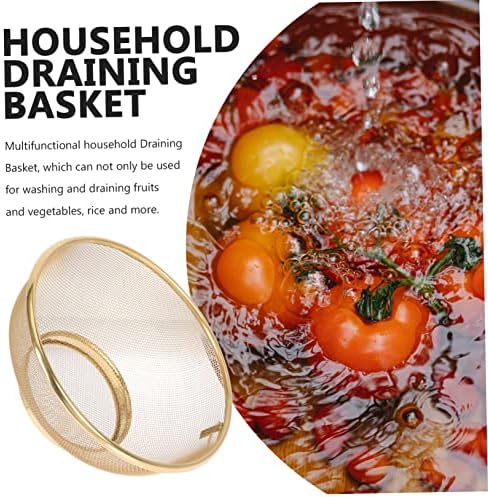 KICHOUSE Stainless Steel Mesh Colander Strainer - Fine Mesh Design Rust-Resistant and Durable