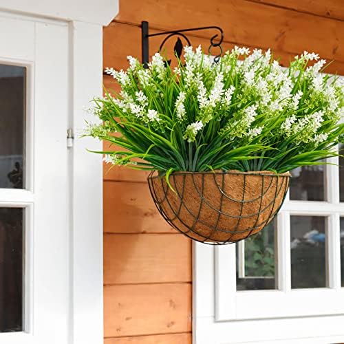 24-Bundle Realistic Synthetic Greenery for Outdoor Use