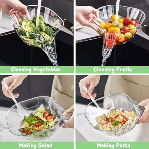 Upgraded 3-Piece Drainage Basket Set for Efficient Kitchen Use