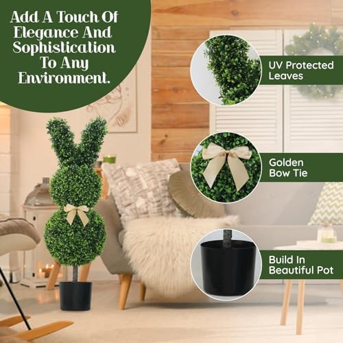 CUTE RABBIT TOPIARIES FOR YOUR DECOR