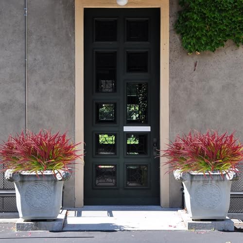 Uieke Fake Greenery Deep Red Outdoor Plants
